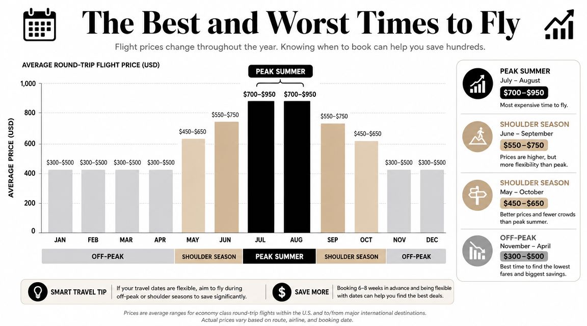 The Best and Worst Times to Fly