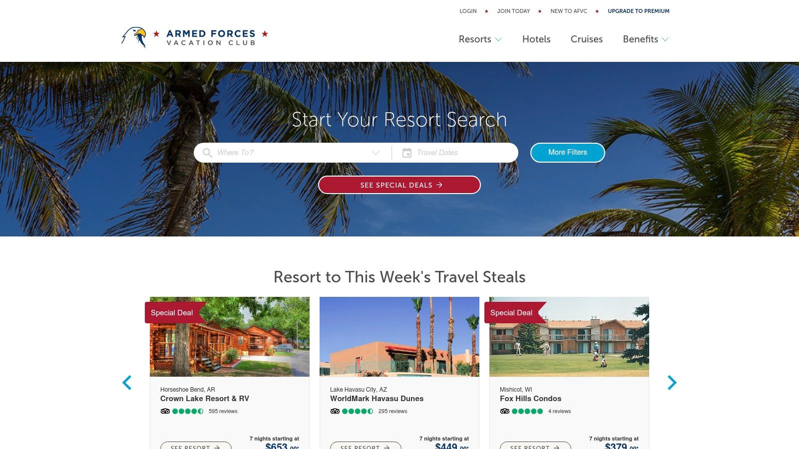 Armed Forces Vacation Club (AFVC)