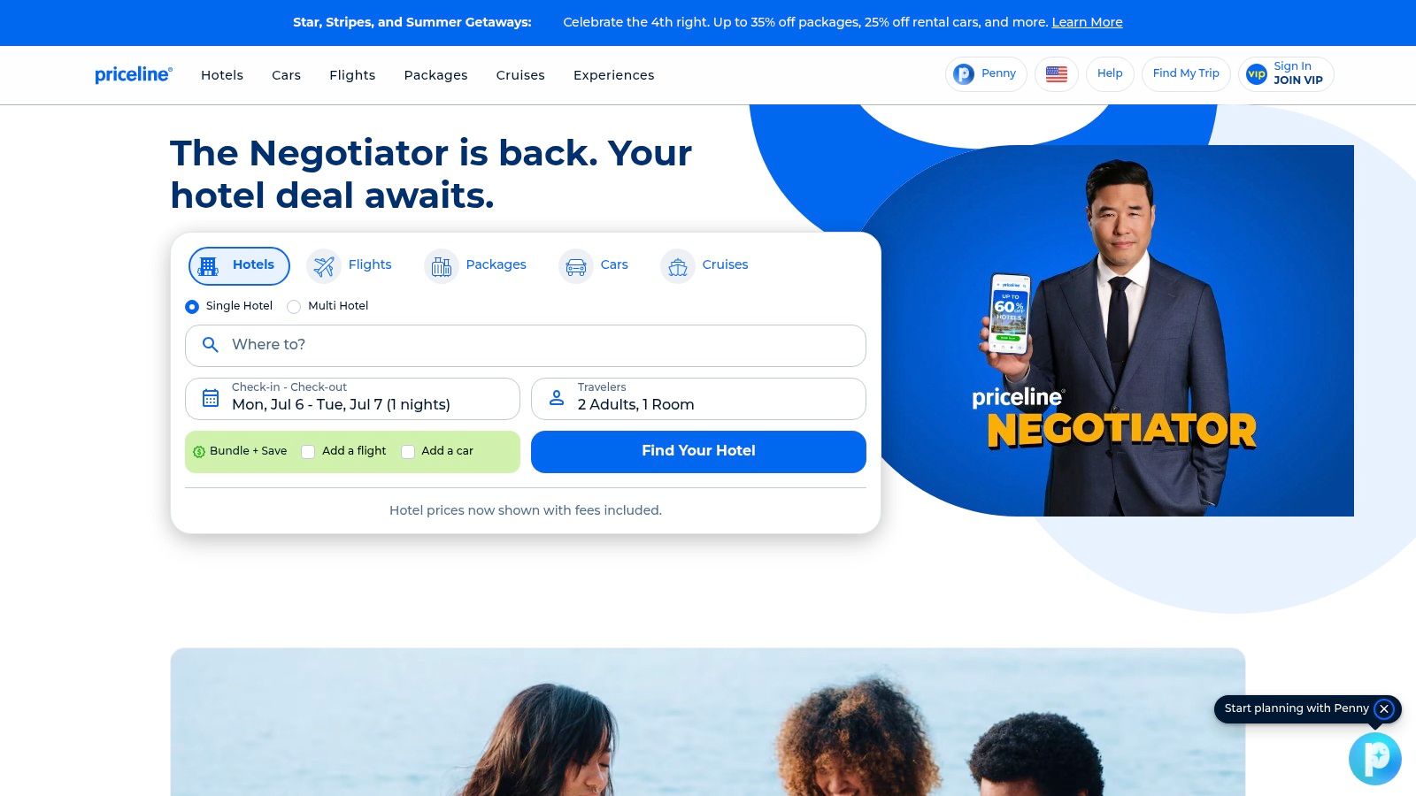 Priceline (Express Deals and Pricebreakers)